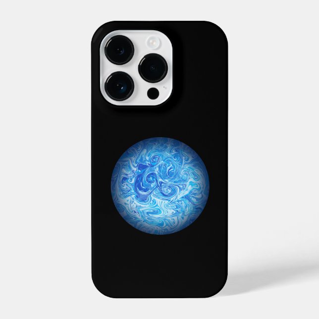 Funda para teléfono iPhone 14 Pro Calm Tide Fluid  (Reverso )