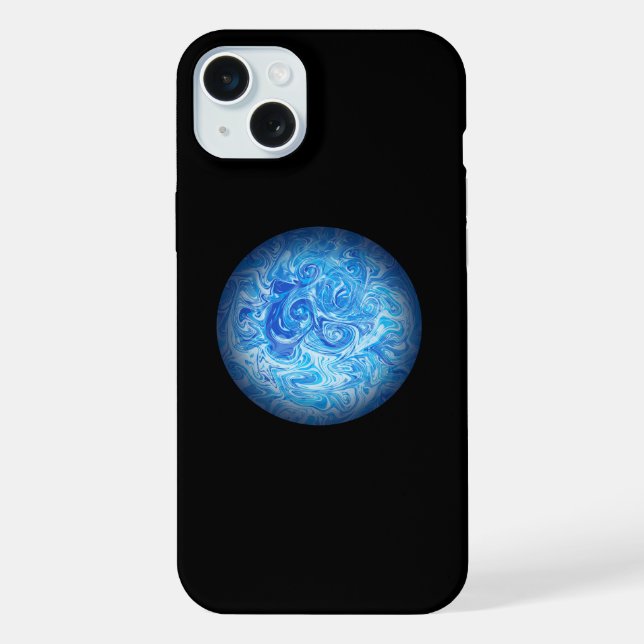 Funda para teléfono iPhone 15 Plus Calm Tide Fluid (Reverso )