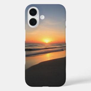 Funda para teléfono IPhone 16 atardecer en la play