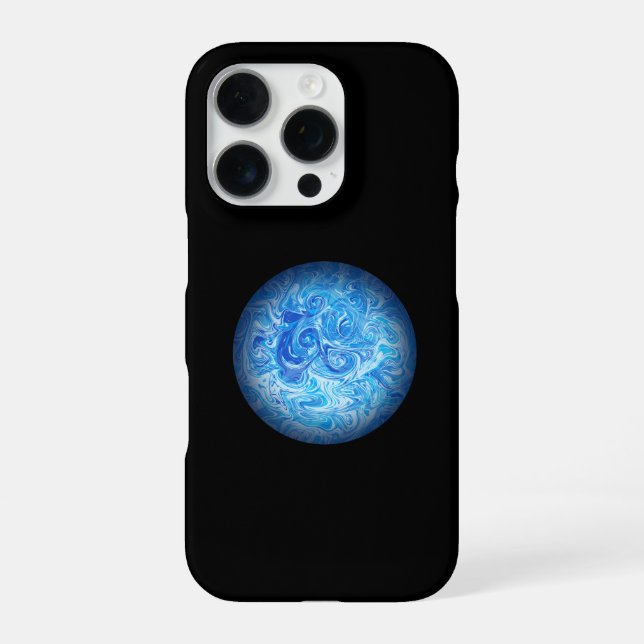 Funda para teléfono iPhone 16 Pro Calm Tide Fluid  (Reverso)