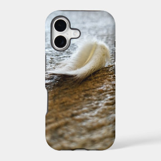 Funda para teléfono Pluma Blanca Pequeña