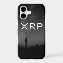 Funda para teléfono XRP Ripple negro gris vía láct
