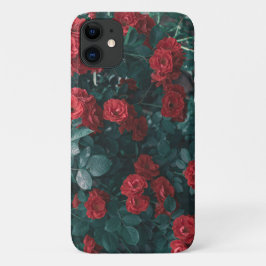 Funda Pastel Pale Green Roses Flowers iPhone 11