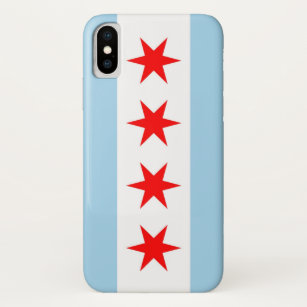 Funda Patriótico Iphone X con bandera de Chicago