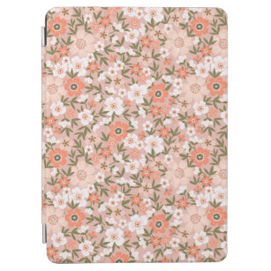 Funda Peach White Ditzy Floral Floral Floral iPad 