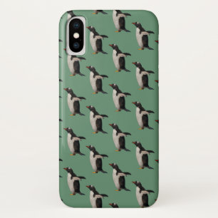 Funda Penguin Frenzy para iPhone X (verde)