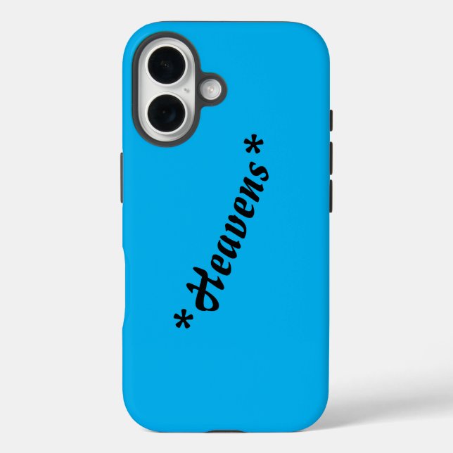 Funda personalizada "Cielos" Tough para iPhone 16 (Reverso )