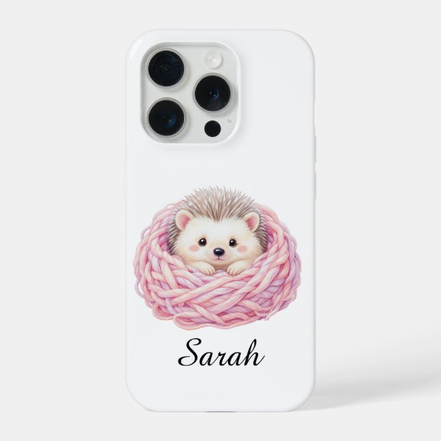 Funda personalizada para iPhone 15 Pro de erizo te (Reverso )