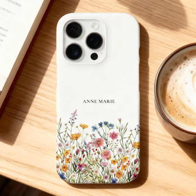 Funda personalizada para iPhone 16 Pro con acuarel (Add your name and choose the iPhone model and case style.)