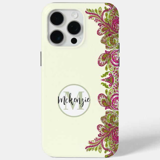 Funda personalizada para iPhone de Damask con colo (Reverso )