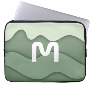 Funda personalizada para portátil Ola de Salvia