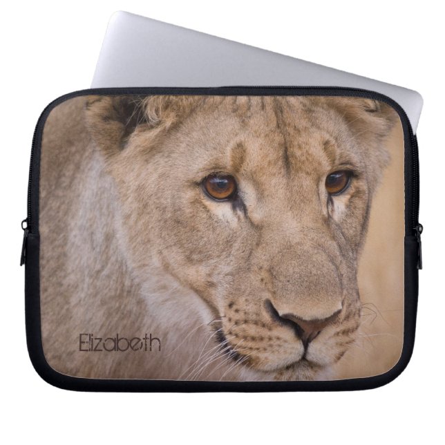 Funda personalizada para portátiles de leones afri (Frente)