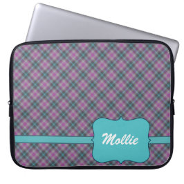 Funda personalizada para portátiles Plaid Ladies d