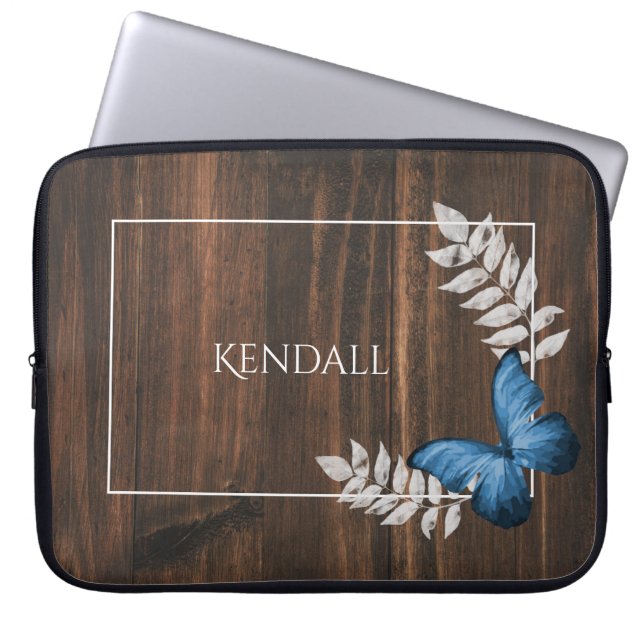 Funda personalizada Rustic Blue Butterfly para por (Frente)
