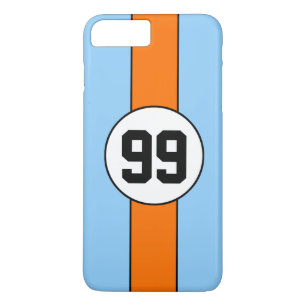 funda personalizado Carreras Azul y Naranja para i