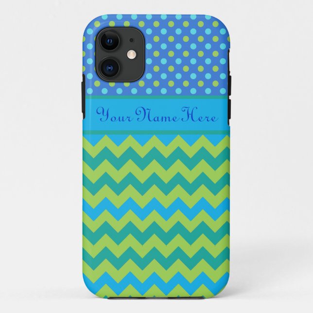 Funda personalizado de iPhone 5/5: puntos de polka (Reverso)