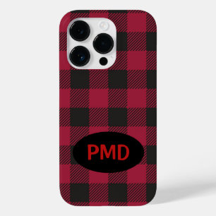 Funda personalizado de monograma de búfalo negro r