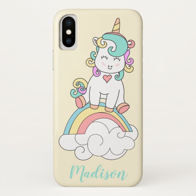 Funda Personalizado de unicornio para bebés y célu (Reverso)