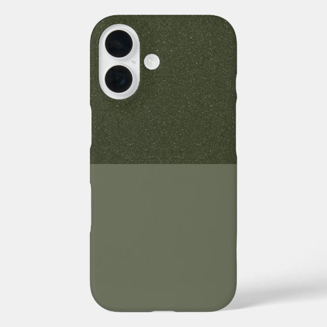 Funda personalizado para iPhone 16 - Purpurina y M (Reverso )