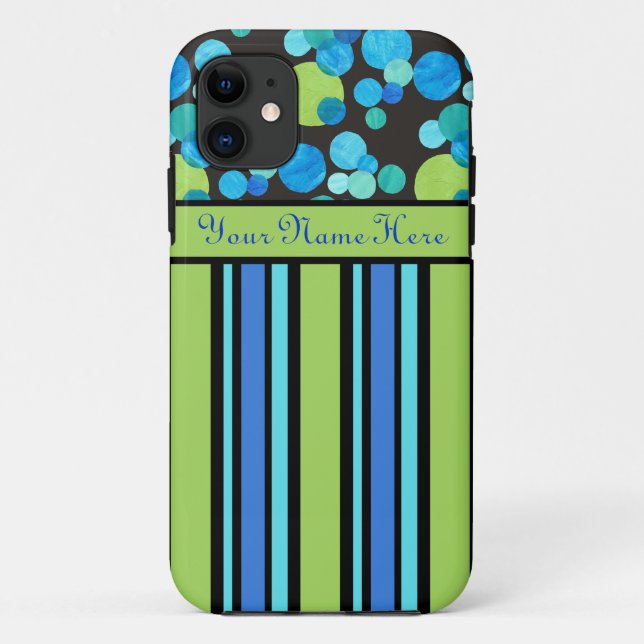 Funda personalizado para iPhone 5/5s: Lunas azules (Reverso)