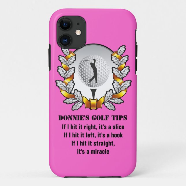 Funda Personalized Golf Tip Golfer iPhone 5 (Reverso)