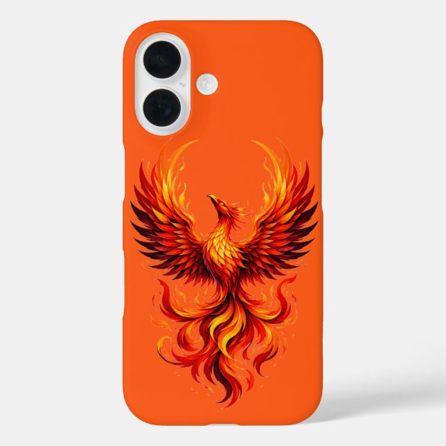 Funda Phoenix Flame para Apple iPhone 16 (Reverso )