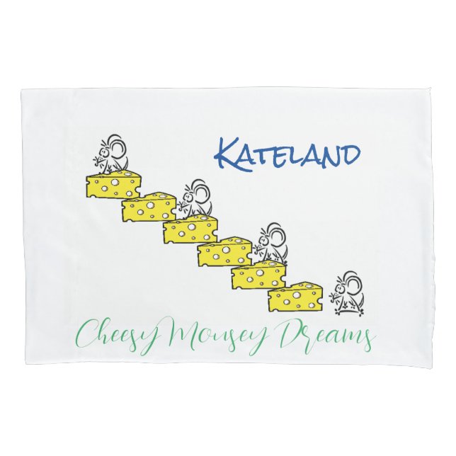 Funda Pillow Cheesy Mousey Dreams (Anverso)