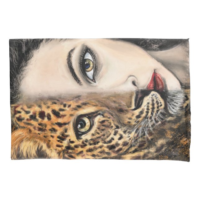 Funda Pillow Chica Leopard (Anverso)