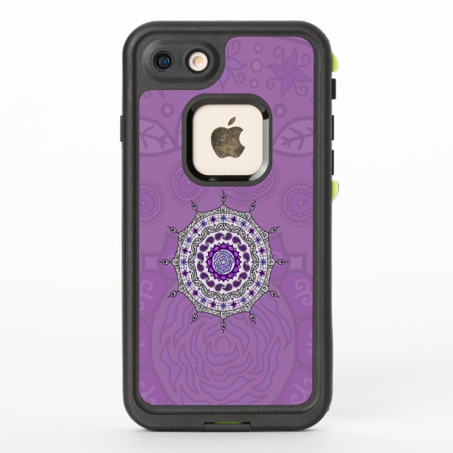 Funda plateada Mehndi Fantasy Lifeproof (Reverso)