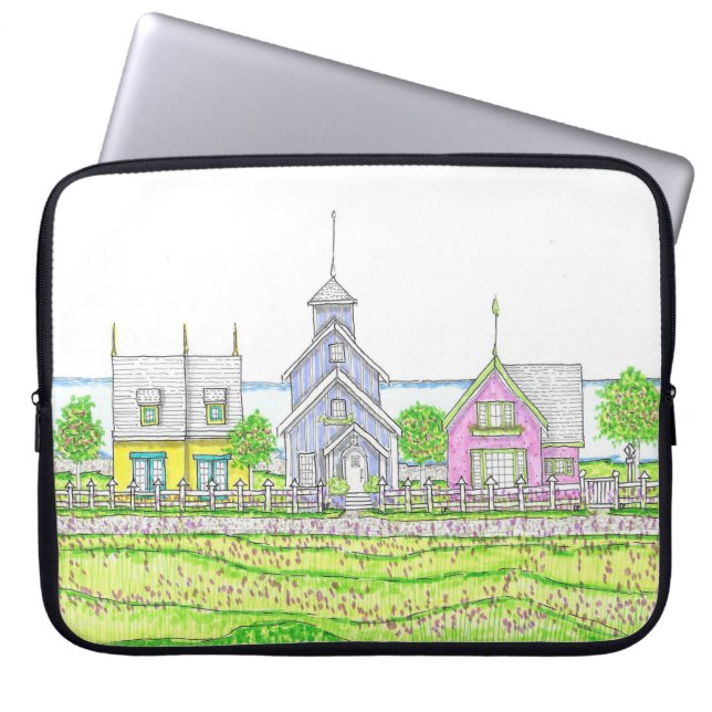 Funda portátil Beachy Cottages (Frente)