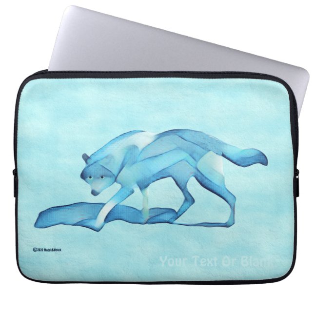 Funda portátil Blue Wolf (Frente)