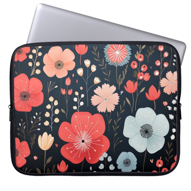 Funda portátil con flores recortadas (Frente)