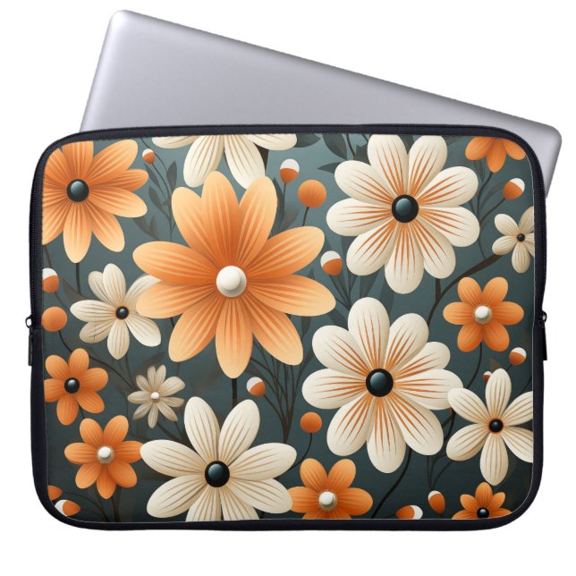 Funda portátil con flores recortadas (Frente)