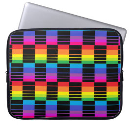 Funda portátil con modelo de placa de arco iris