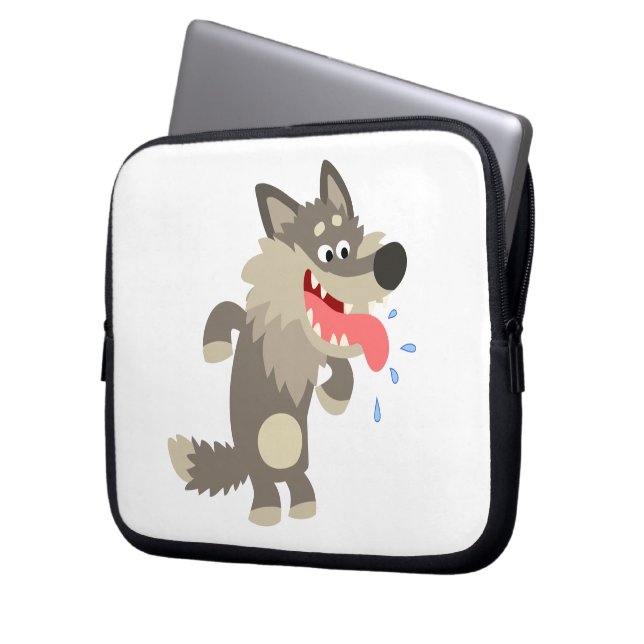 Funda portátil Cute Familiar Personalizado Wolf (Anverso izquierdo)