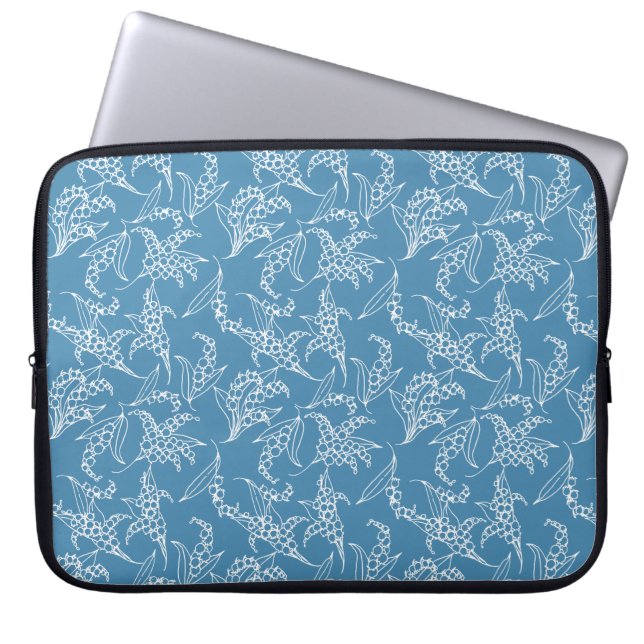 Funda portátil de 15 pulgadas: Lilies-of-the-Valle (Frente)