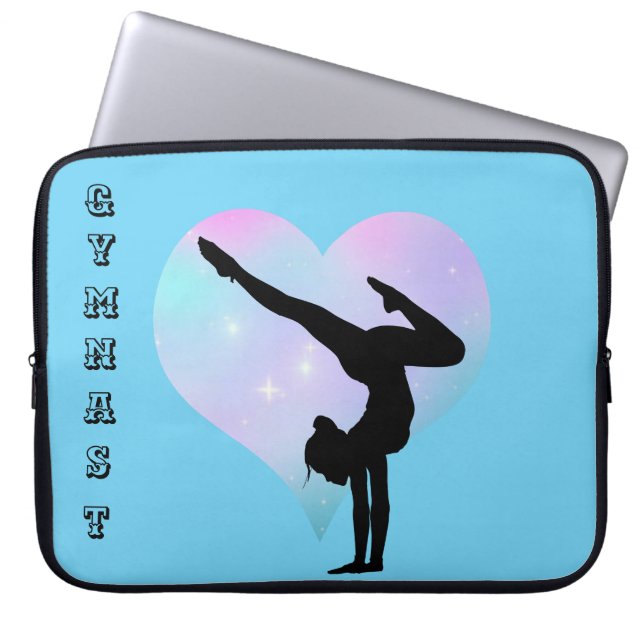 Funda portátil Gymnast azul para Chicas Funda de p (Frente)