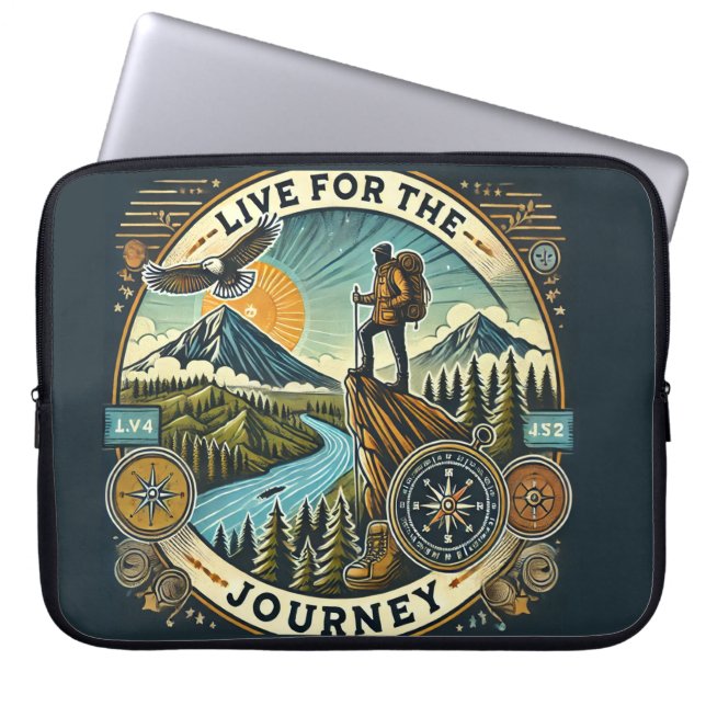 Funda portátil "Live for the Journey" (Frente)