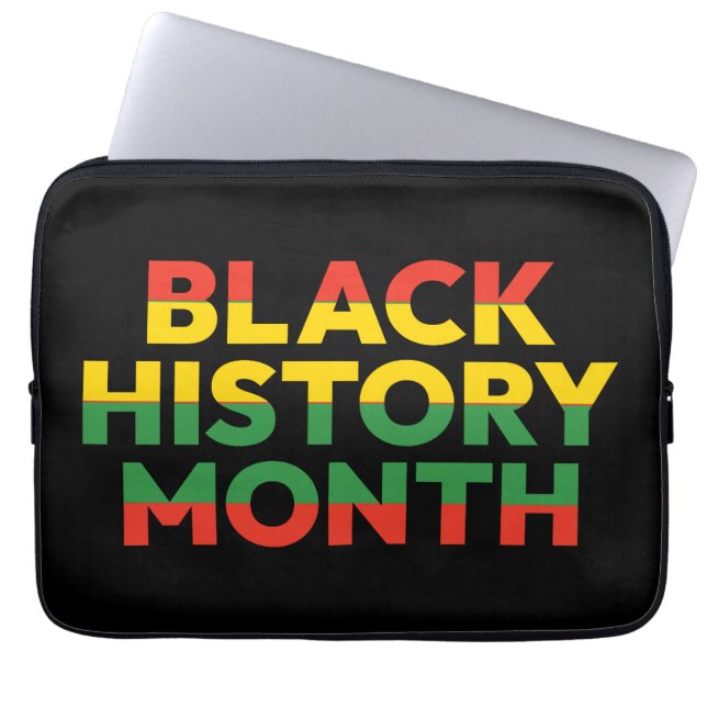 Funda portátil Mes de Historia Negra de 13 pulgada (Frente)