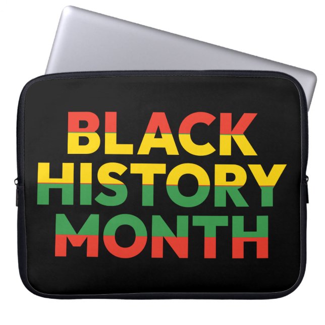 Funda portátil Mes de Historia Negra de 15 pulgada (Frente)