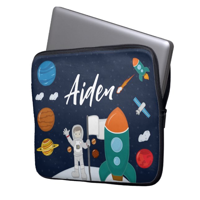 Funda portátil personalizado de astronauta (Anverso izquierdo)