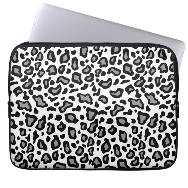 Funda portátil White Leopard (Frente)