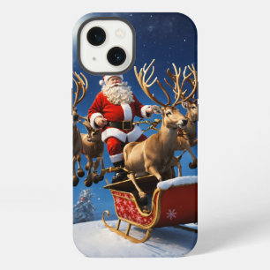 Funda posterior para iPhone 13 de Papá Noel