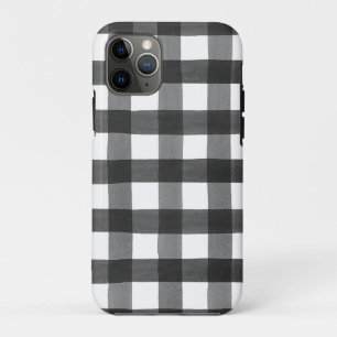 Funda profesional Black Watercolor Buffalo Plaid I