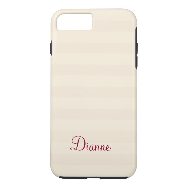 Funda protector Apple iPhone con nombre (Reverso)
