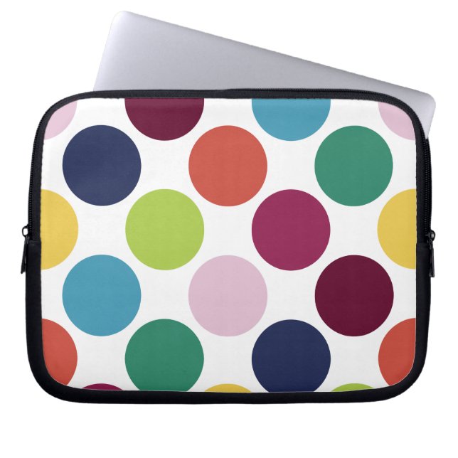 Funda protector de la laptop Polka Dot Bubble colo (Frente)