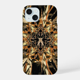 Funda protectora de teléfono negro y dorado