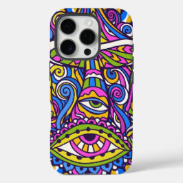 Funda Psychedelic Mushroom Swirl iPhone 16