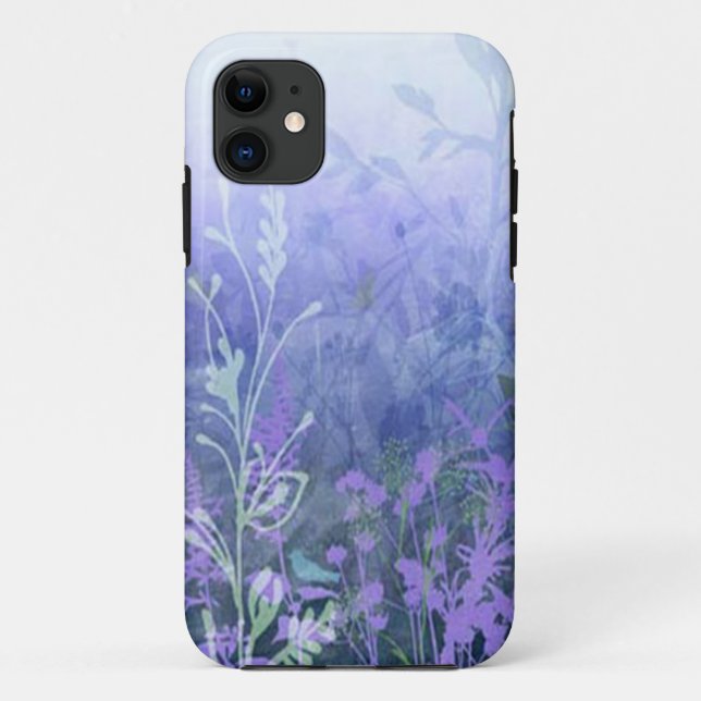 Funda Purple Floral para iPhone 5G (Reverso)