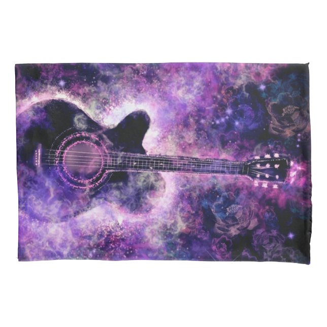 Funda Purple Pillow de la música de guitarra (Anverso)